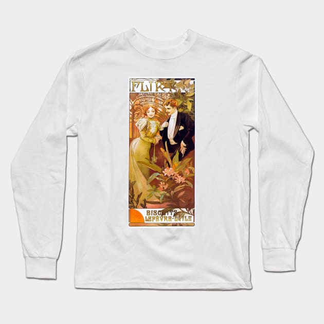 Flirt Lefevre Utile (1895) Long Sleeve T-Shirt by WAITE-SMITH VINTAGE ART